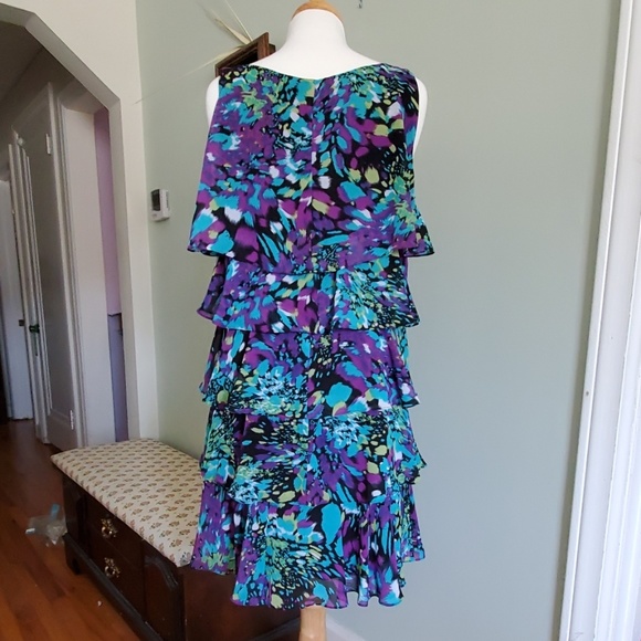 Multi Colored Ruffle Dress - Picture 2 of 2